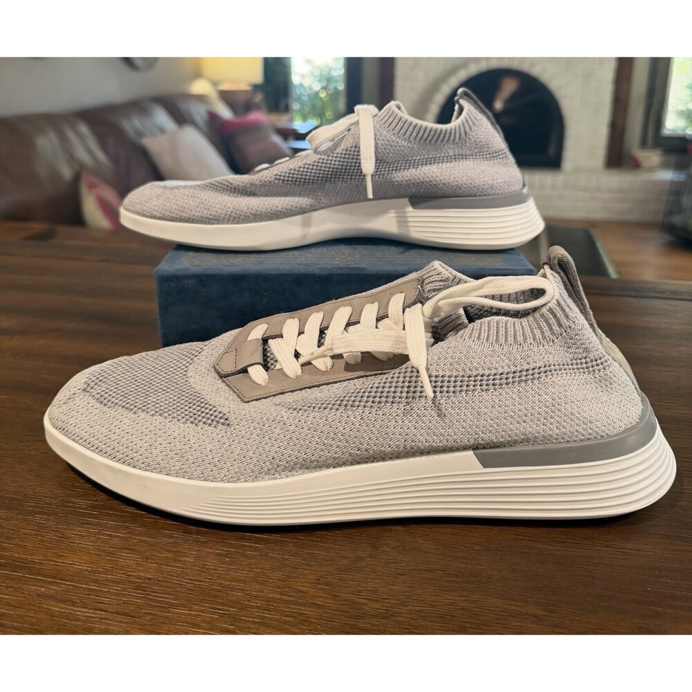 Wolf & Shepherd Supreme Knit Derby Soft Shoes Comfort Mens Size 9 M Gray White